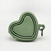 Heart Collapsible Bowl – Sage