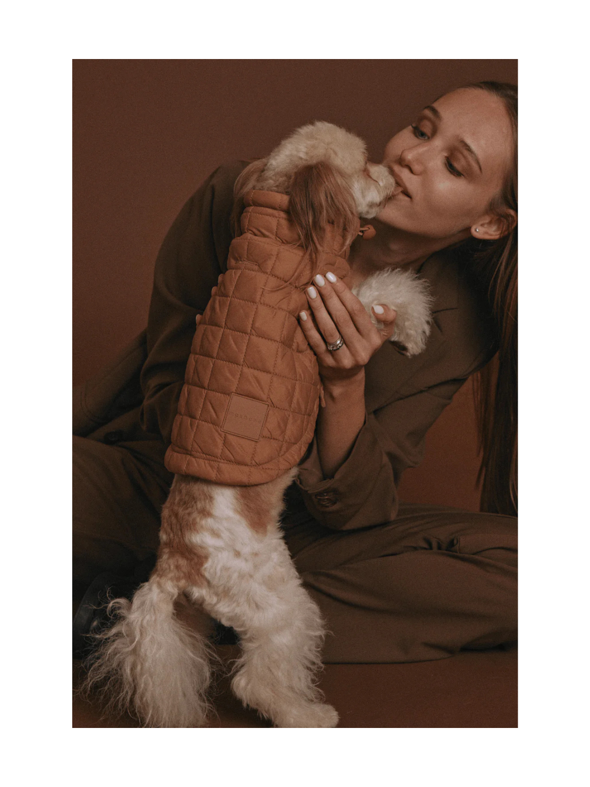 Easy Fit Dog Jacket – Camel Lightweight Quilted Jacket