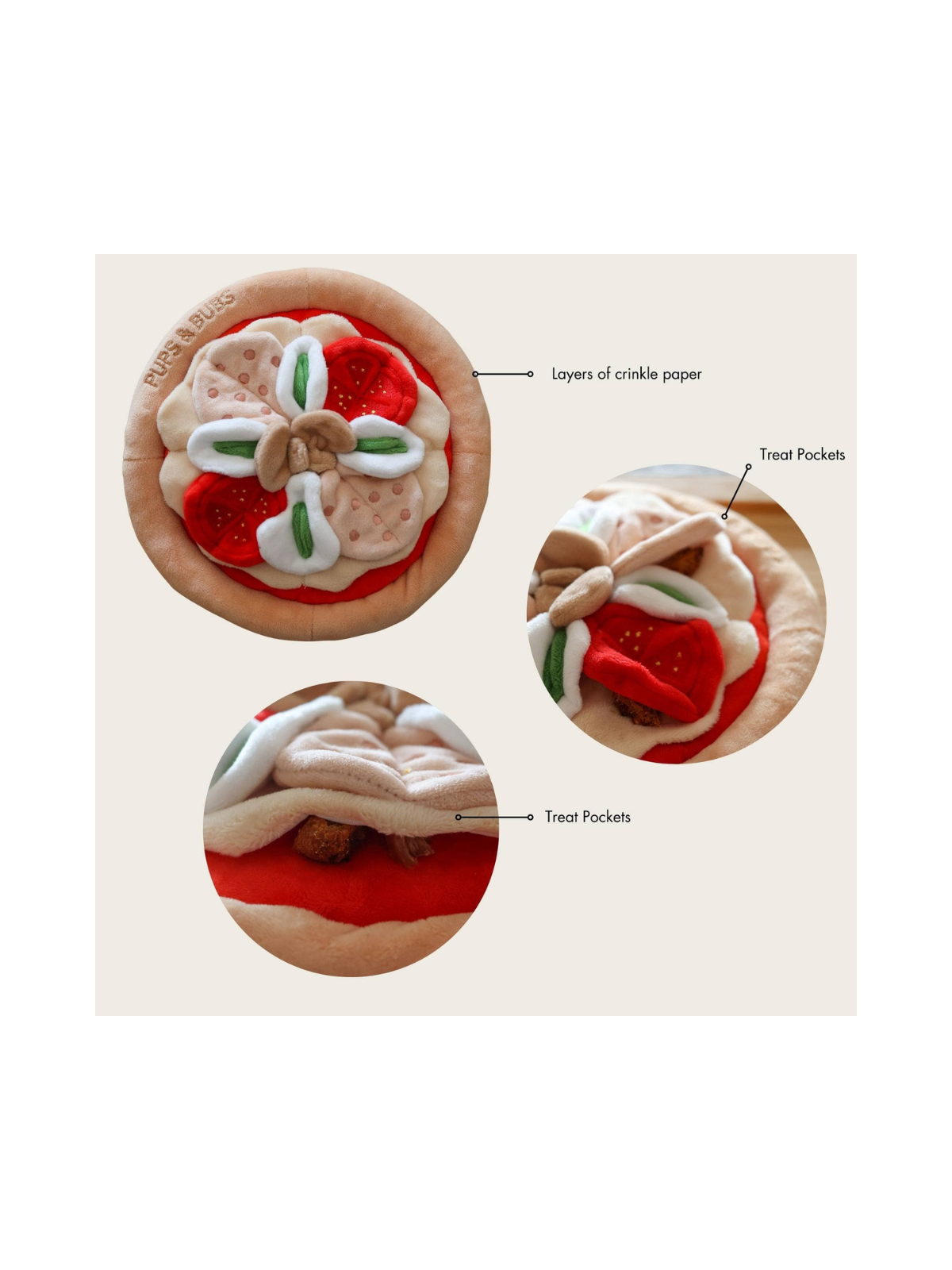 Pepperoni Pizza Snuffle Mat