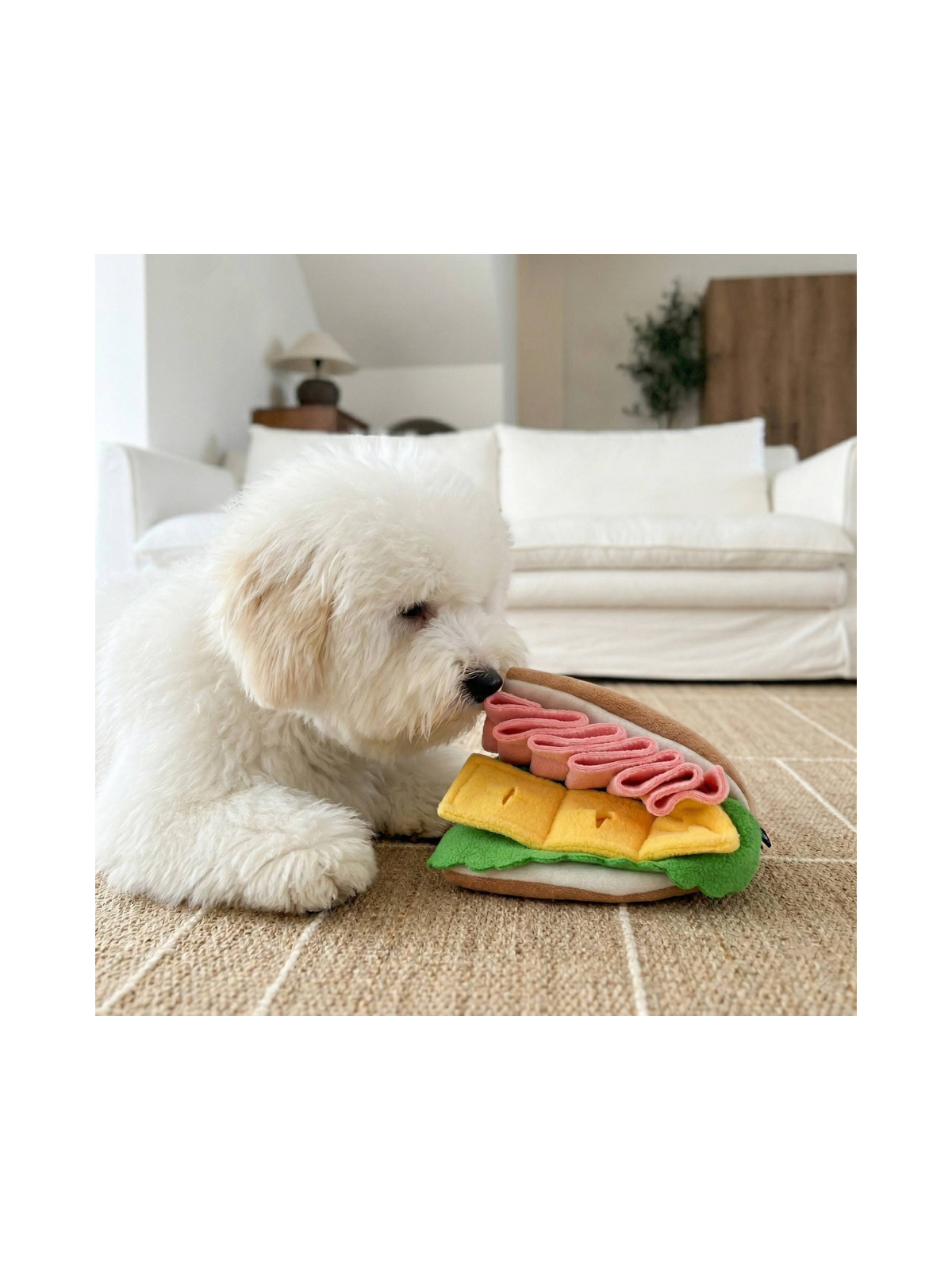 Half Sandwich Snuffle Toy