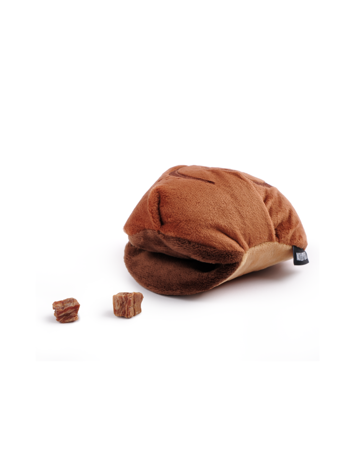 Cinnamon Roll Squeaky Snuffle Dog Toy