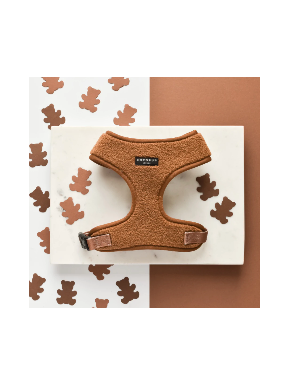 Teddy Adjustable Neck Harness – Paddington Brown