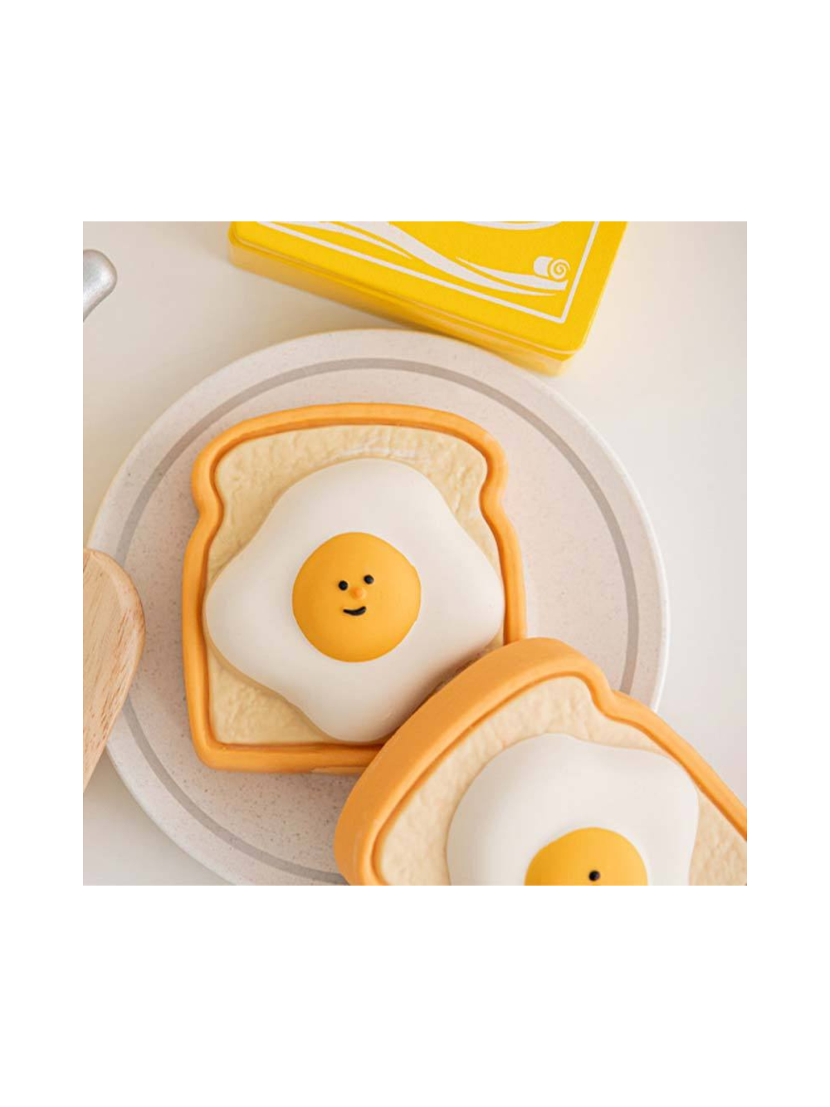 Egg Toast Latex Dog Toy