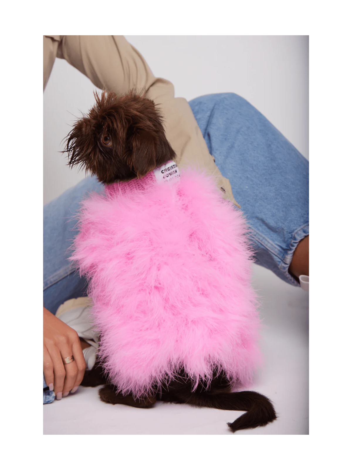 Maxbone x Christian Cowan Dog Sweater – Pink