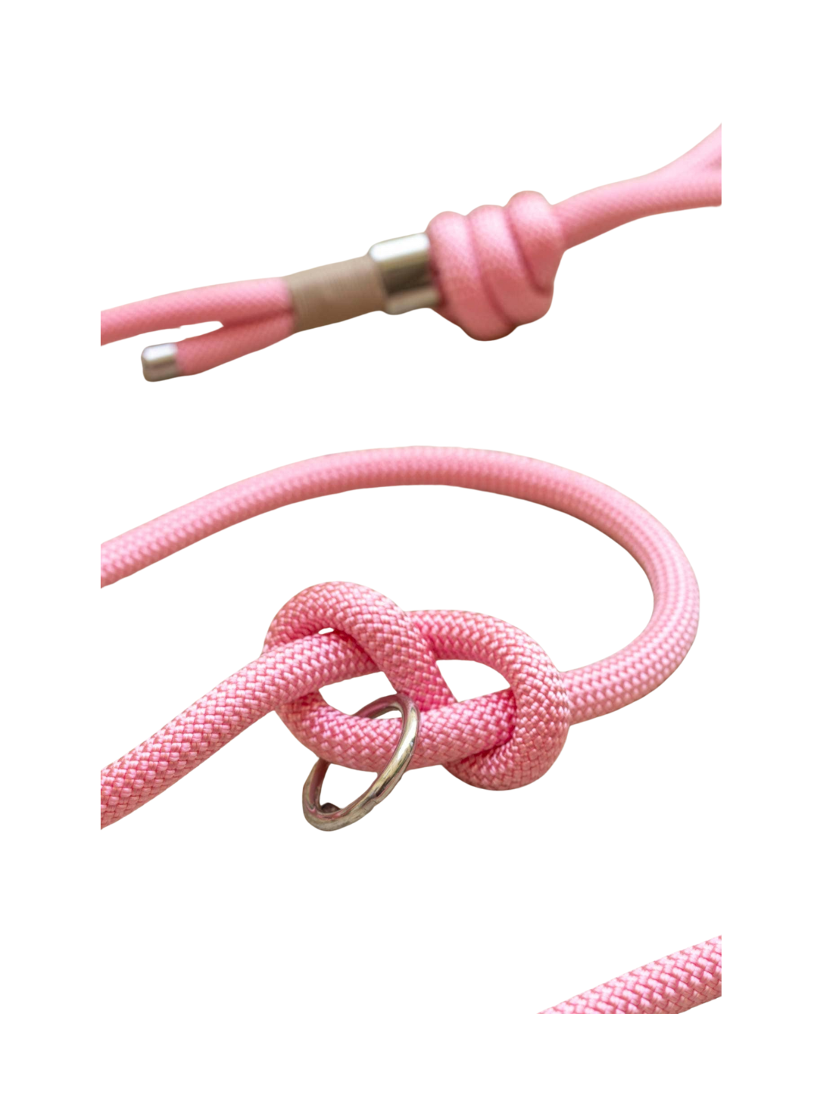 Hands-Free Rope Leash – Pastel Pink