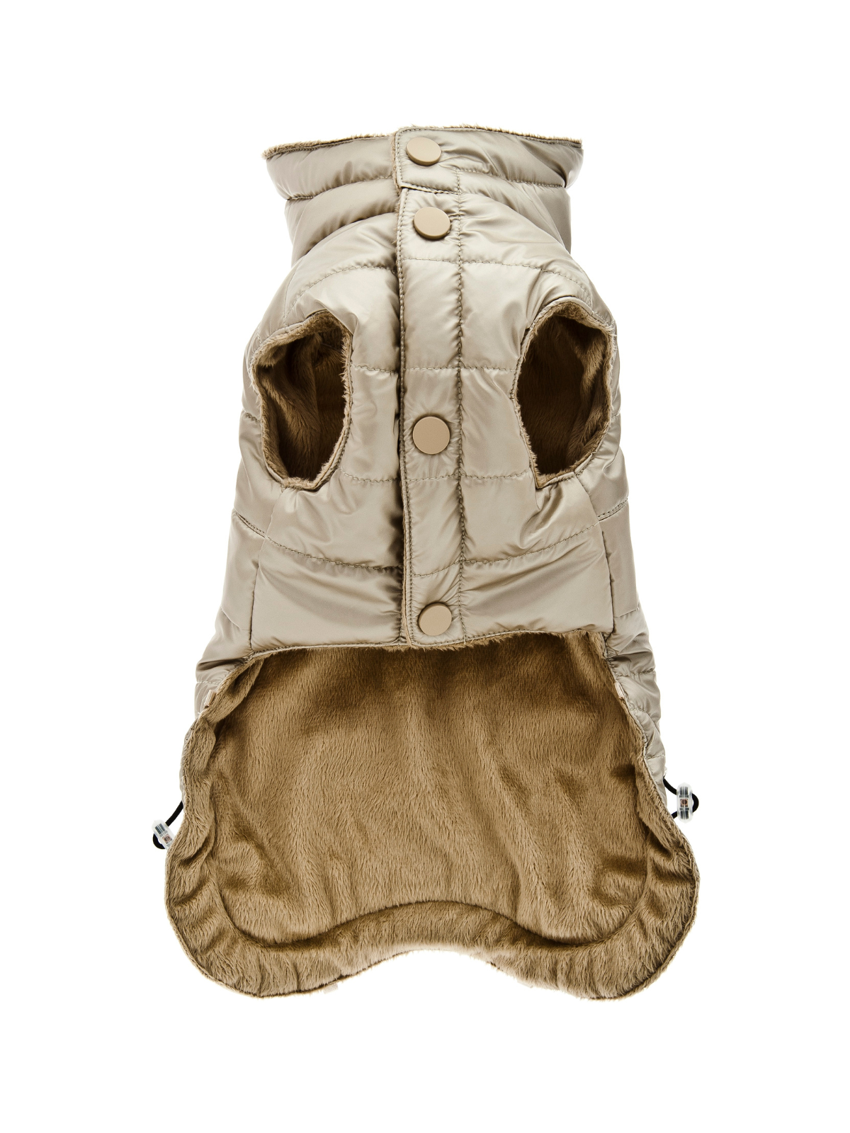 Cristallo Puffer Jacket – Beige