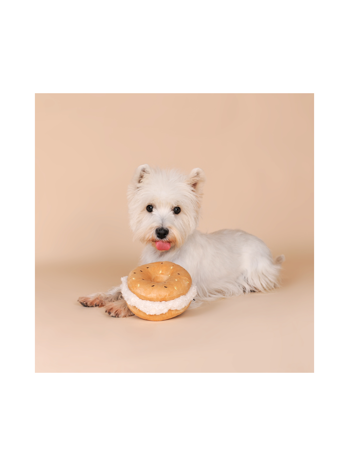 Bagel Plush Dog Toy