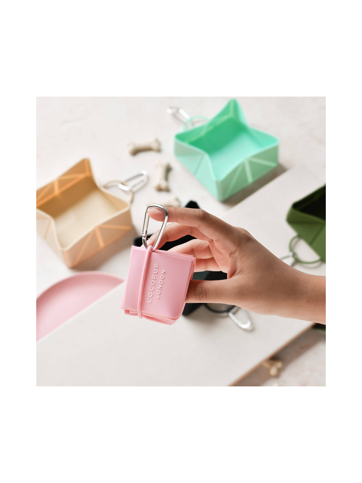 Foldable Travel Bowl - Pink