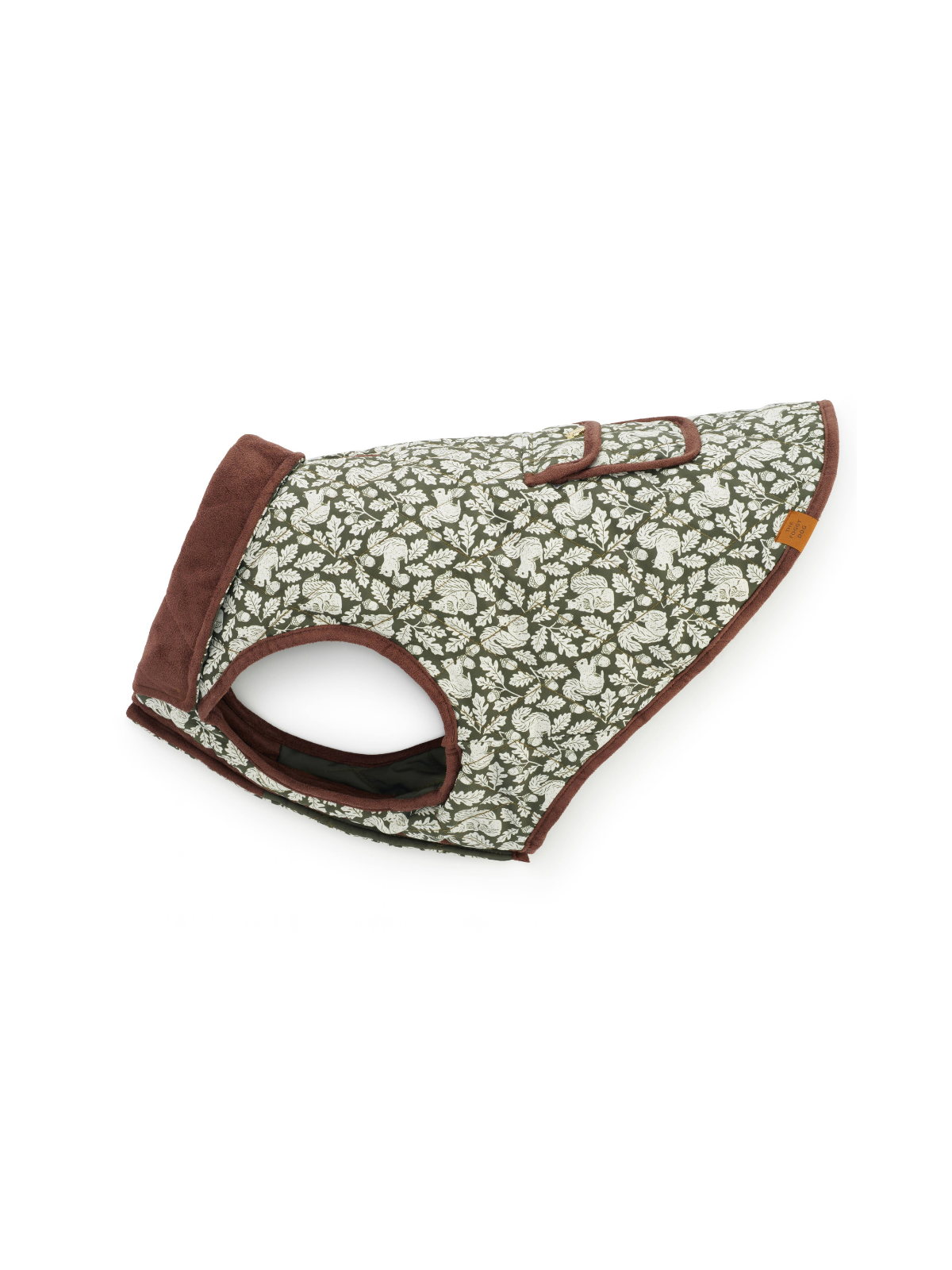 Olive Reversible Dog Jacket