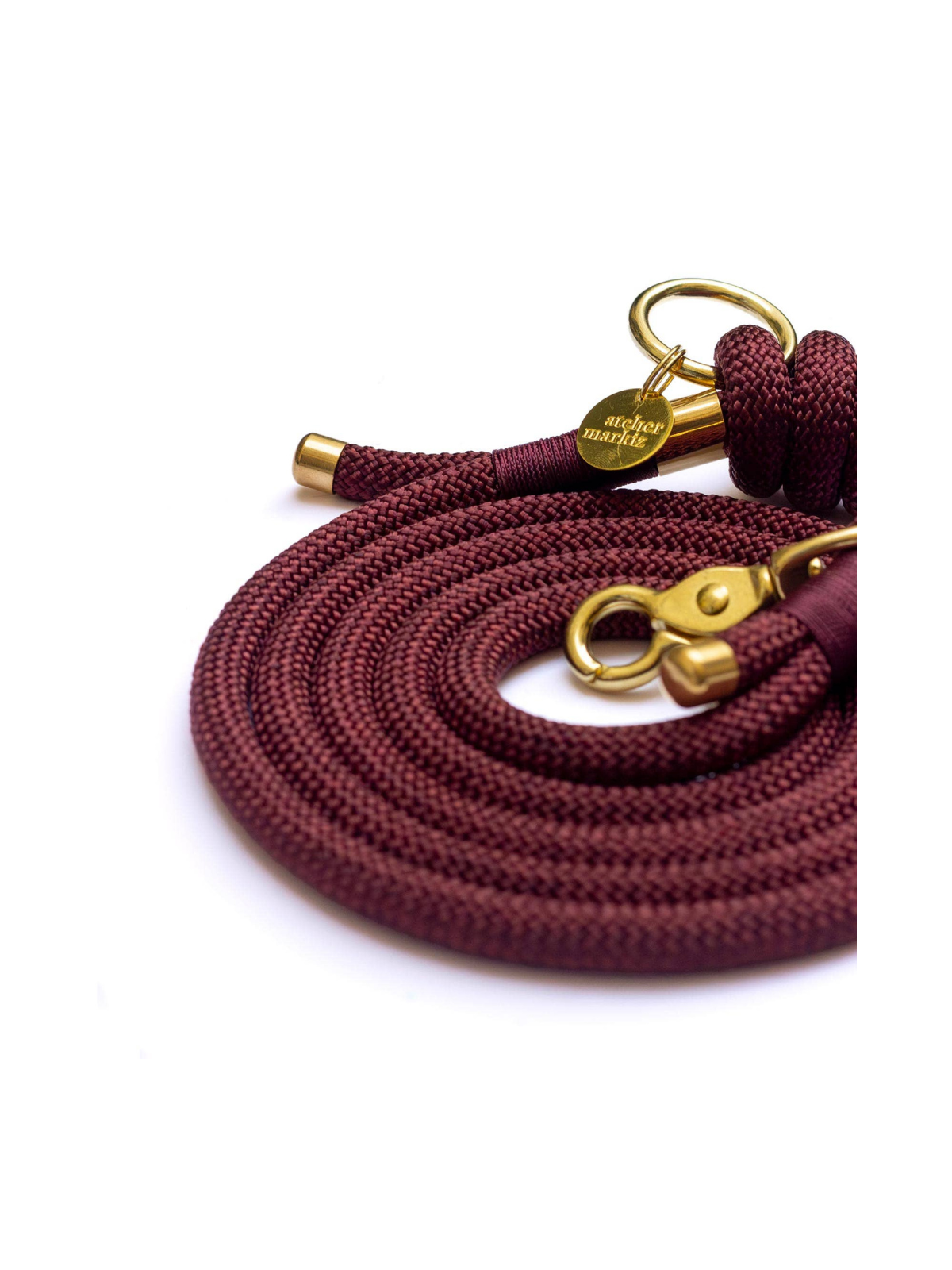 Saddle Single Leash – Silver Hardware