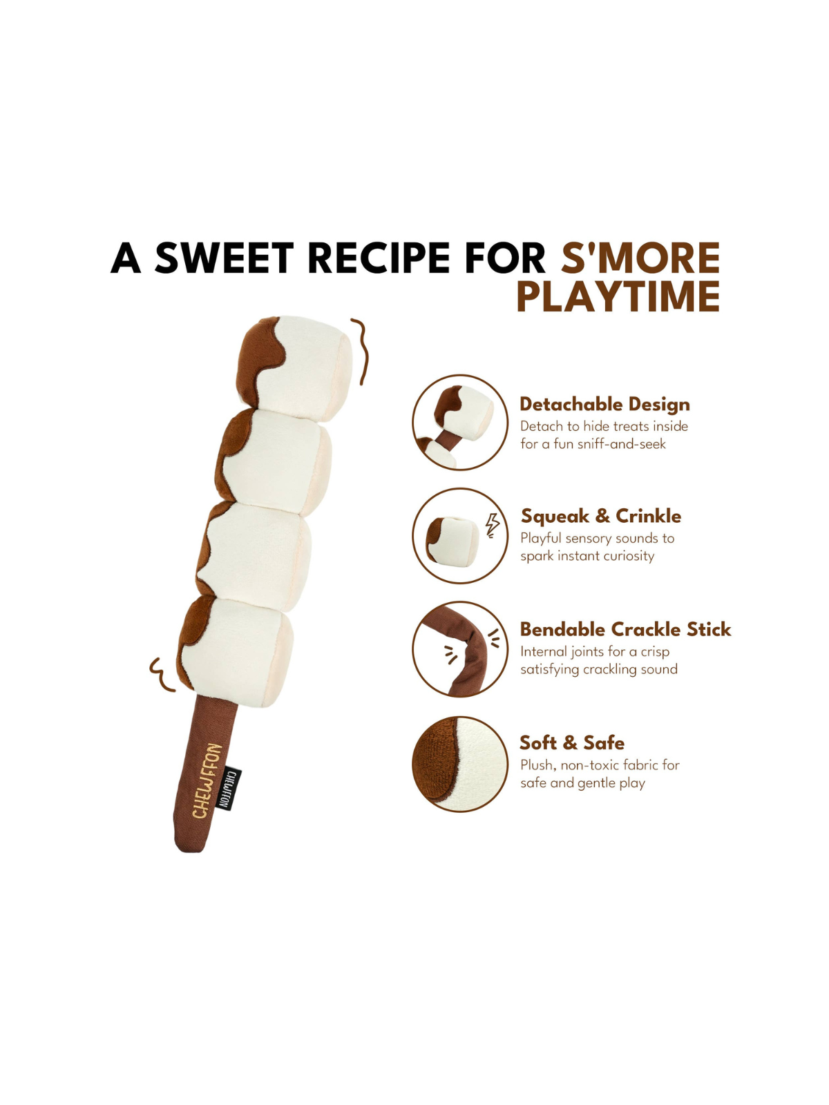 S’Mores Stick Enrichment Toy