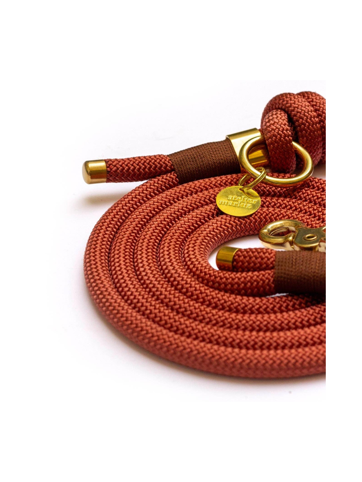 Maple Hands-Free Leash – Silver Hardware