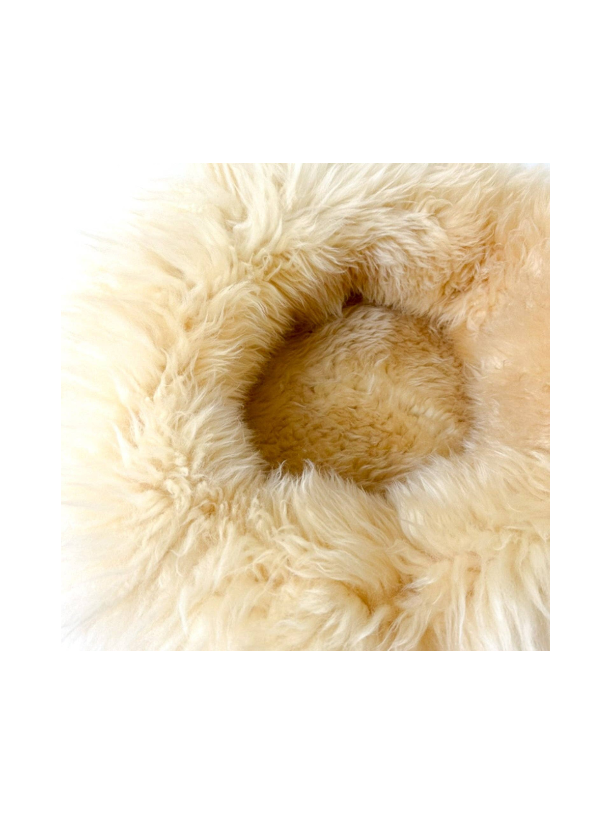 Sheep Donut Dog Bed – Dune Gold
