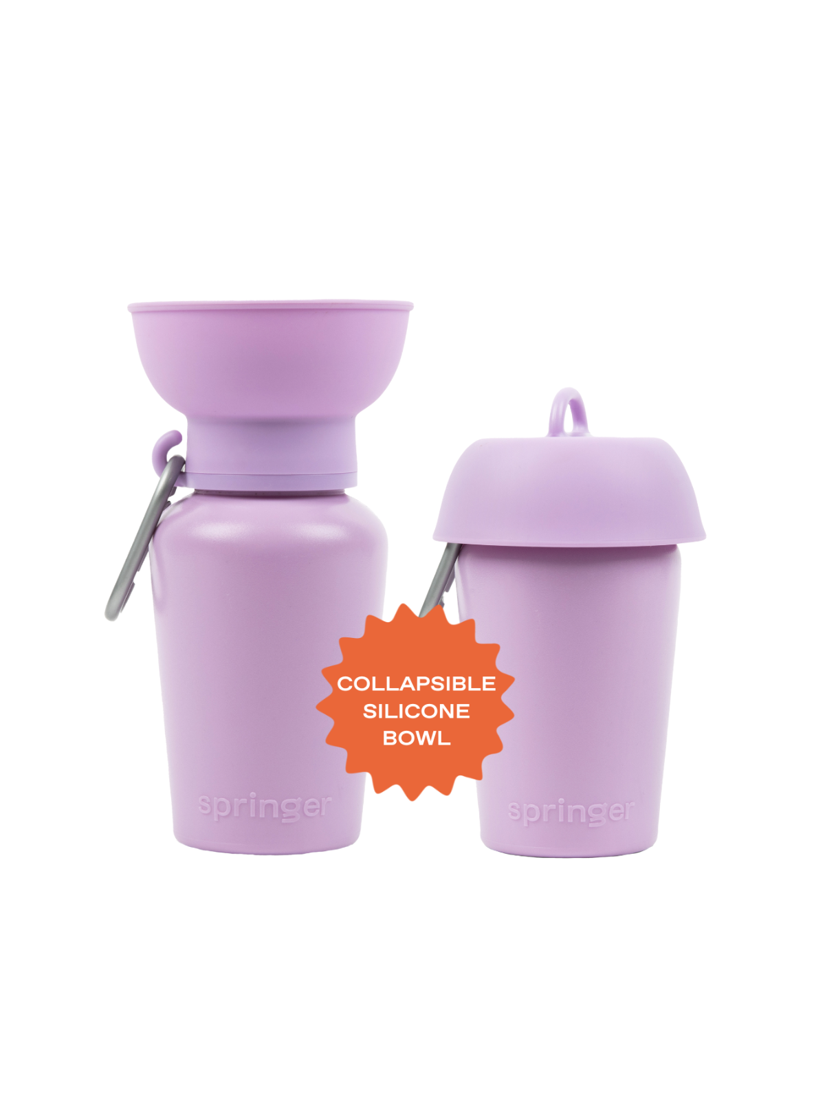 Travel Water Bottle (600ml) - Lilac