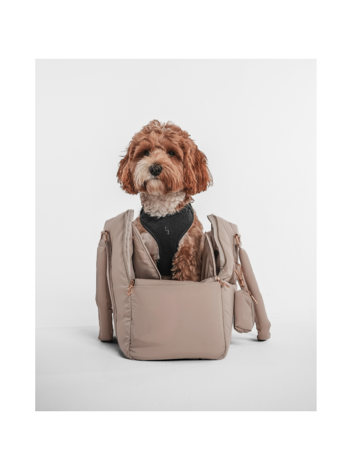 Puffer Dog Carrier – Hazelnut
