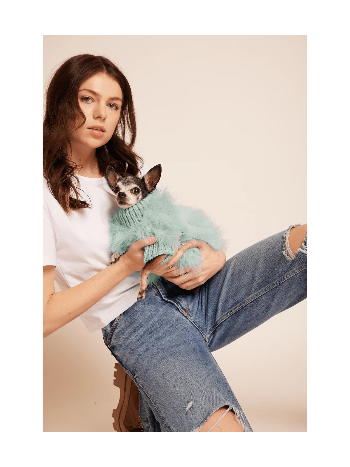 Maxbone x Christian Cowan Dog Sweater – Mint