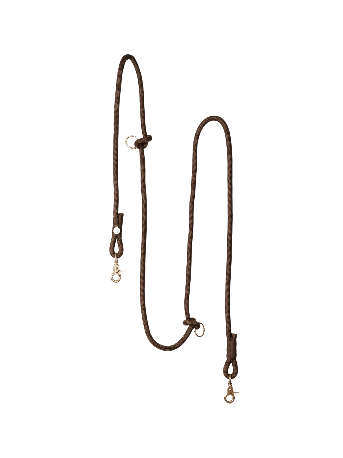 Hands Free Braided Leash – Brown