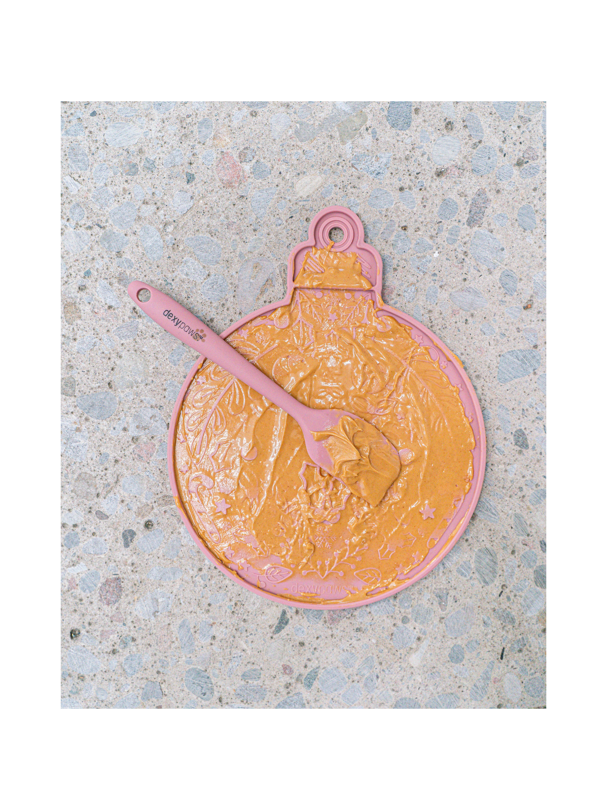 2 Piece Ornament Lick Mat & Spatula Set