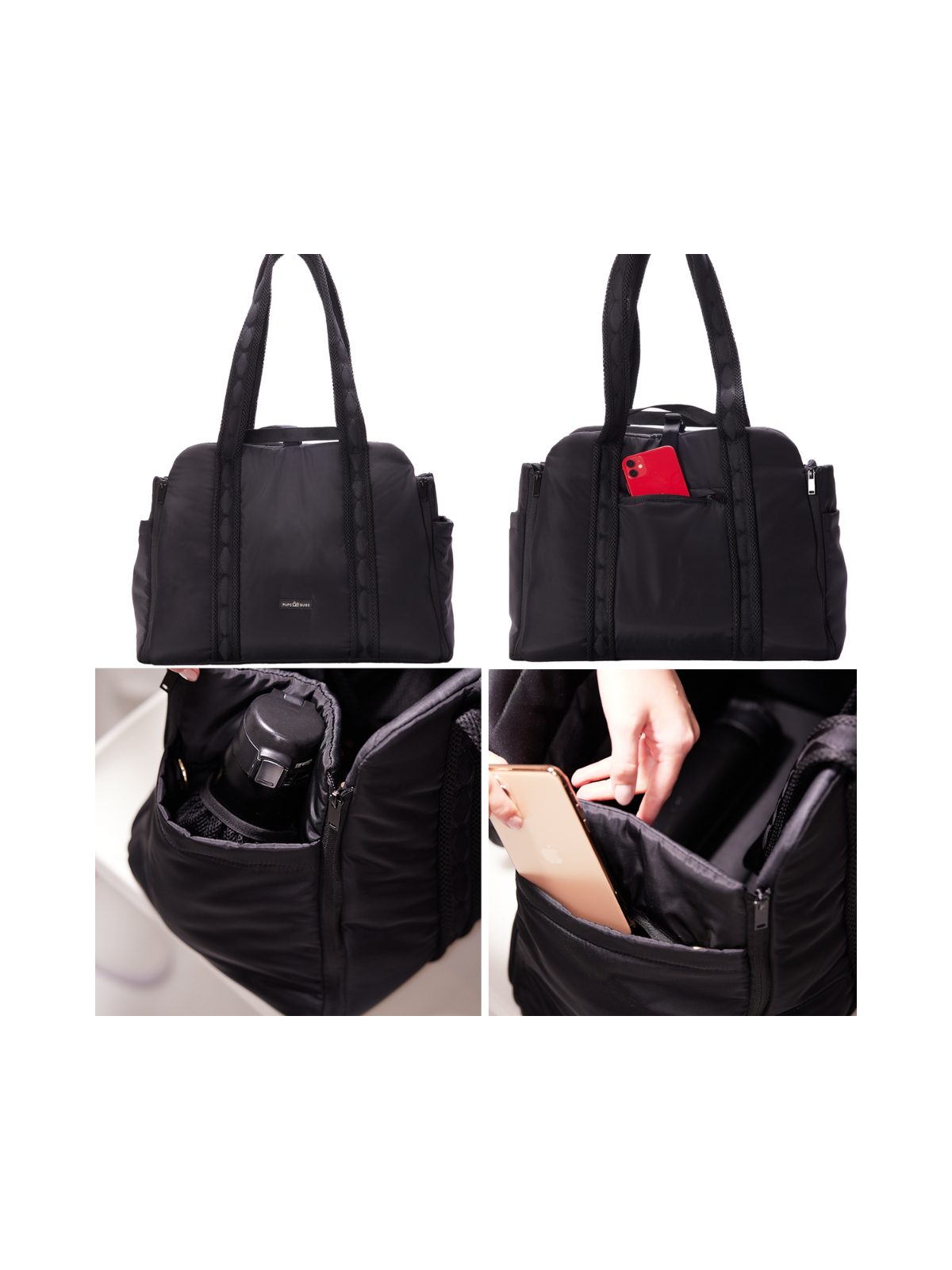 Everywhere Convertible Tote Bag – Black