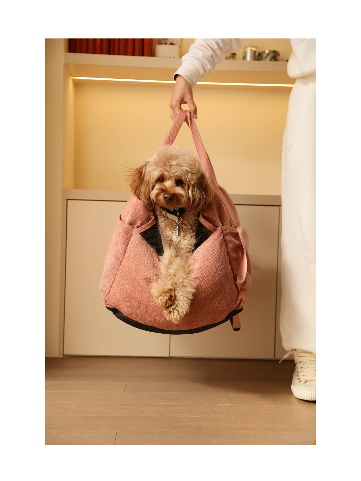 Puff Guard Dog Car Seat - Pink