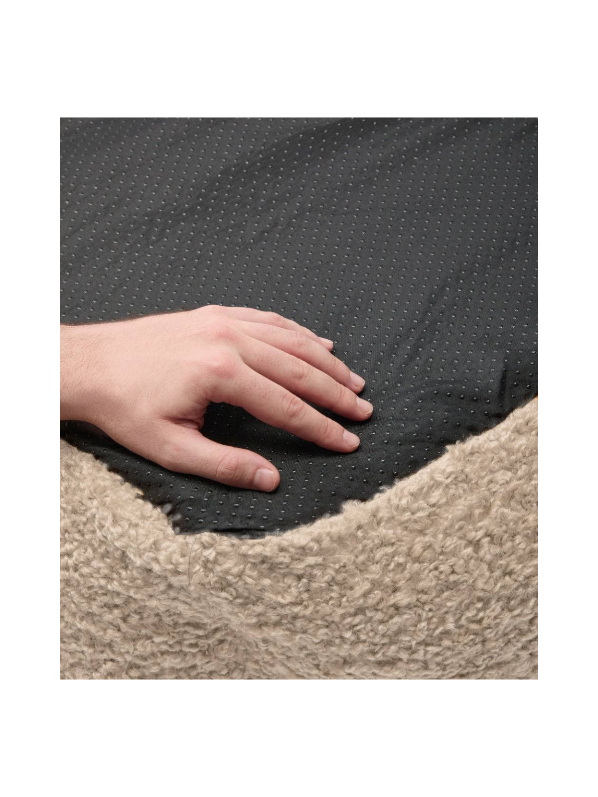 Snozy Dog Bed Cushion – Beige Fleece