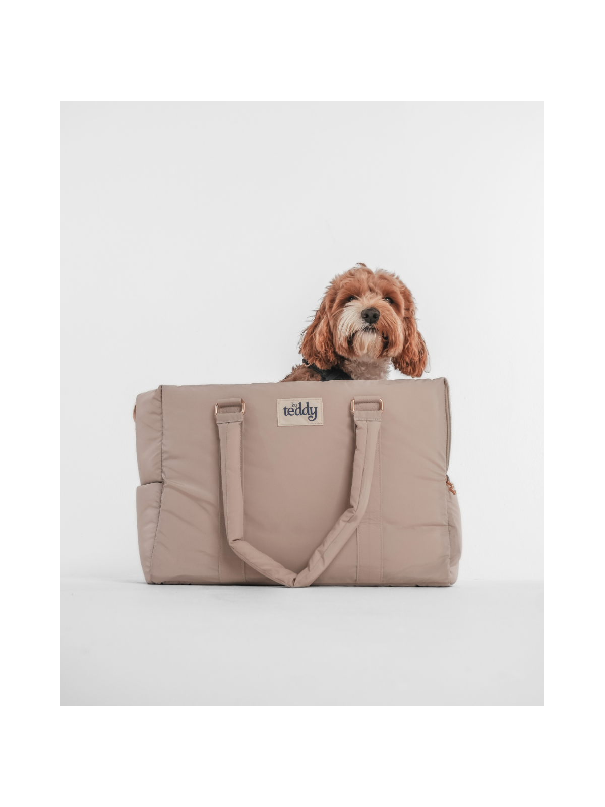 Puffer Dog Carrier – Hazelnut