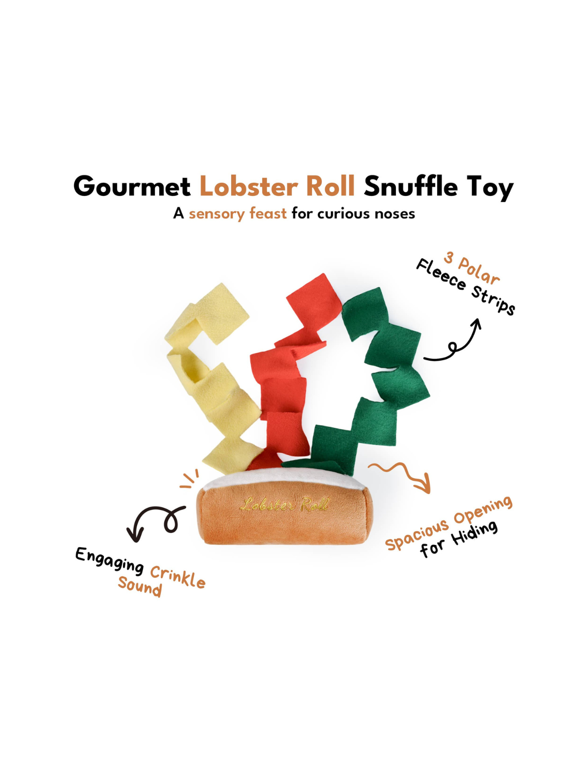 Lobster Roll Snuffle Toy