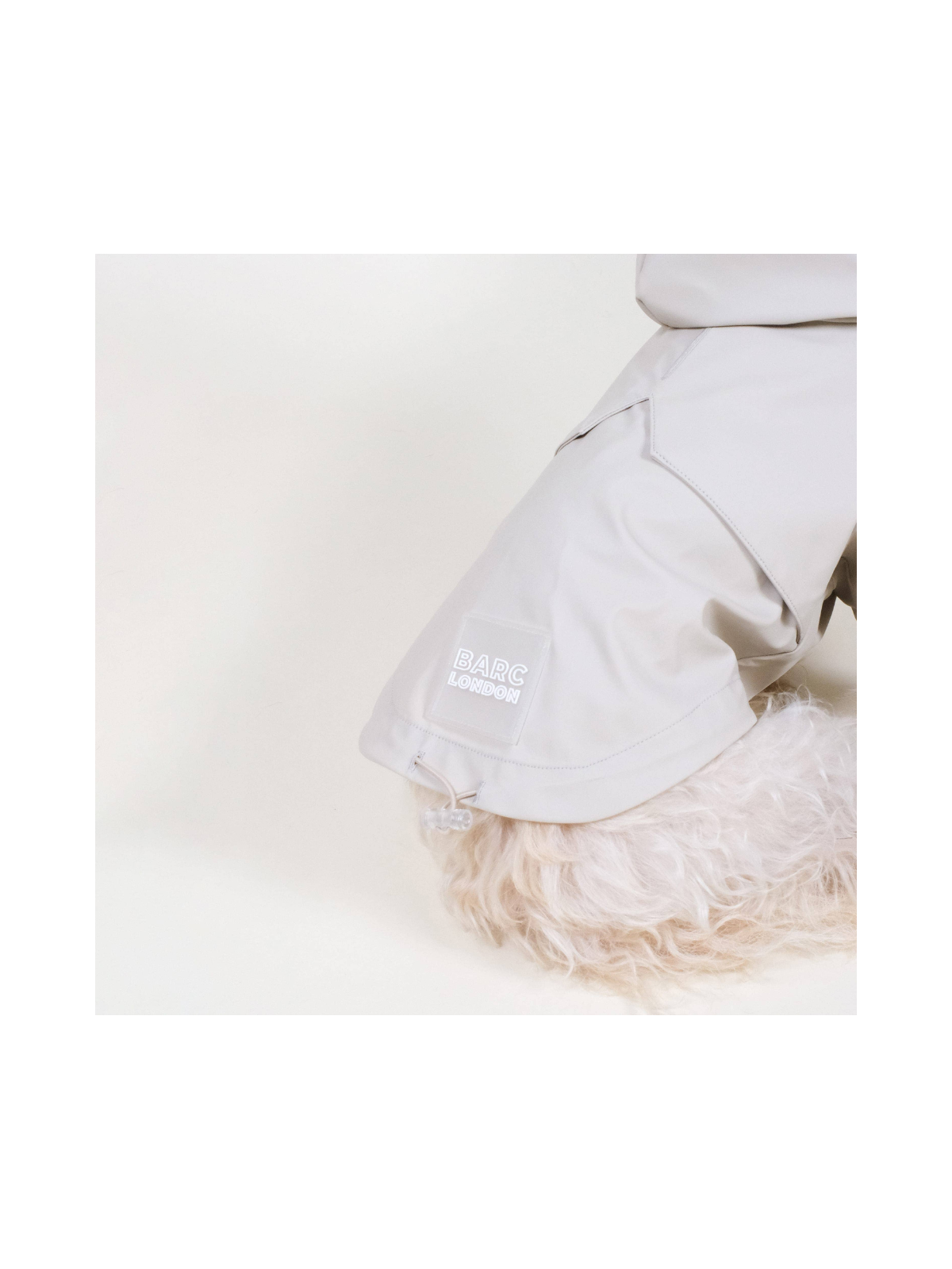 Waterproof Recycled Dog Raincoat - Neutral Beige