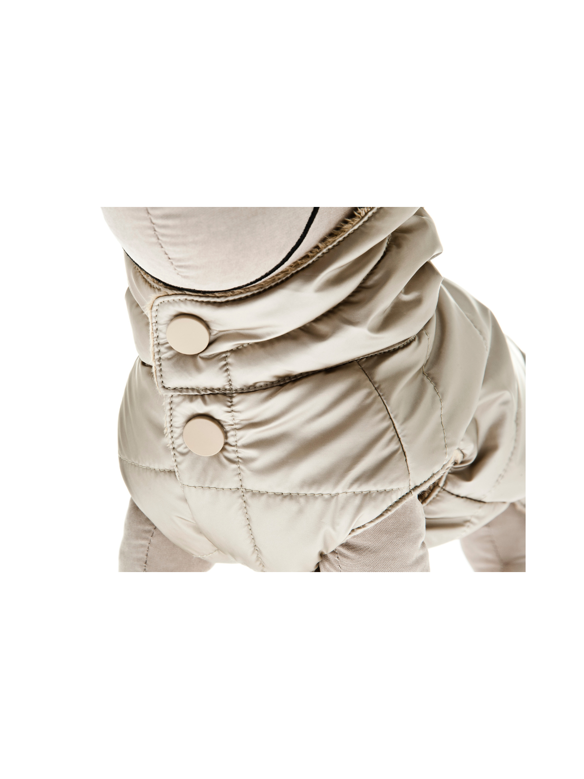 Cristallo Puffer Jacket – Beige