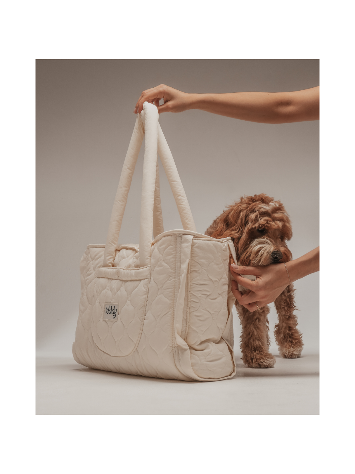 Quilted Settle Mat Tote – Marshmallow