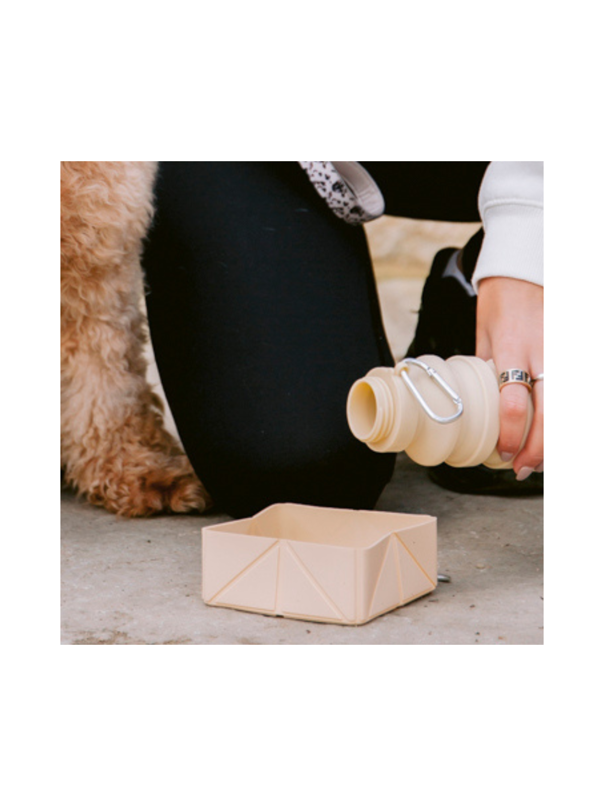 Foldable Travel Bowl - Nude