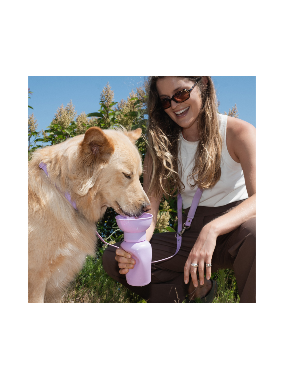 Travel Water Bottle (600ml) - Lilac