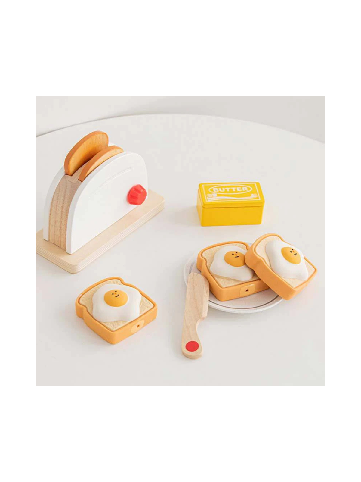 Egg Toast Latex Dog Toy