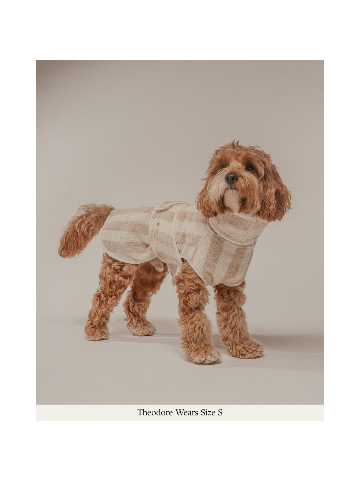 The Cosy Cloak Drying Robe – Hazelnut Stripe