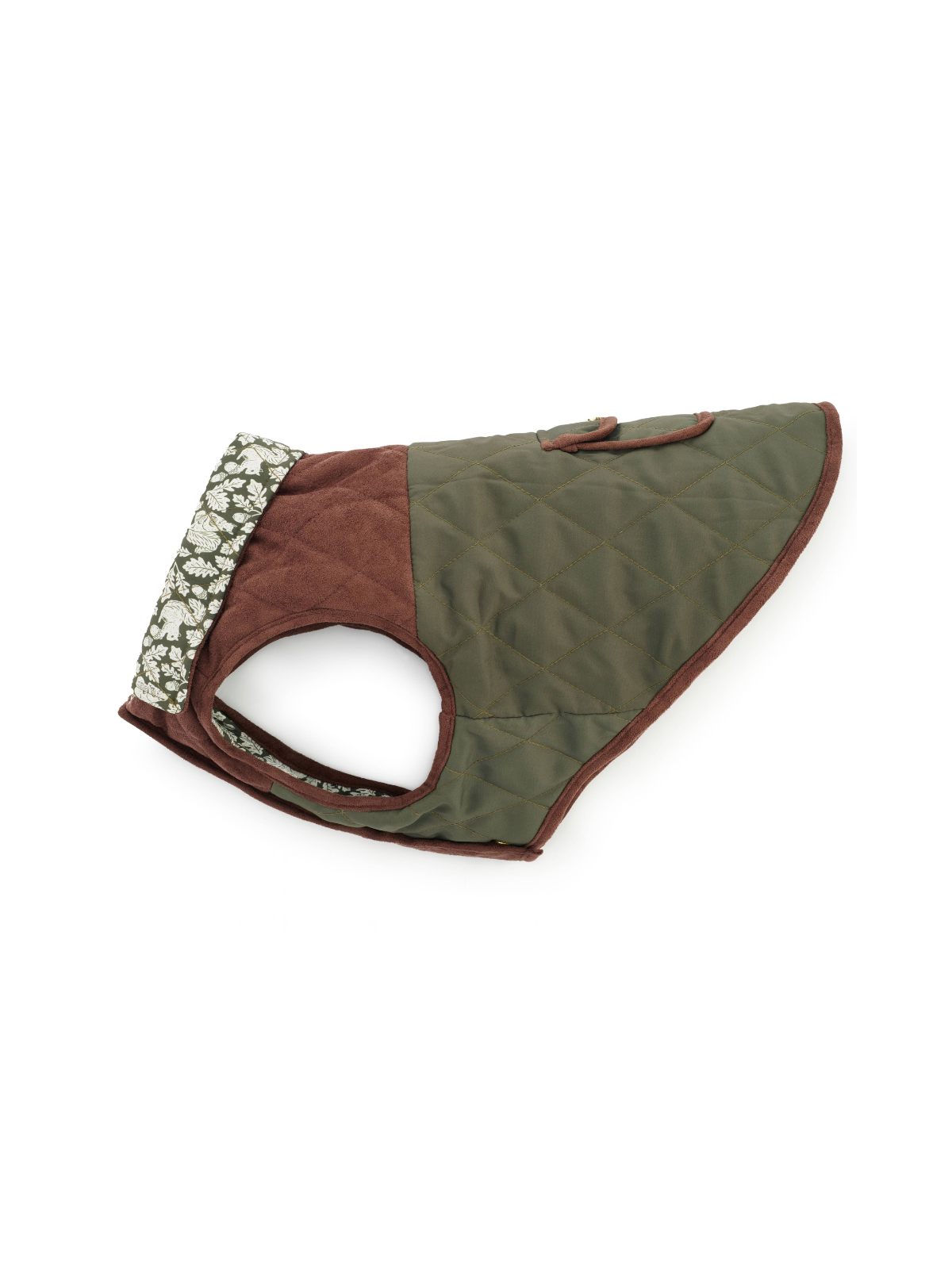 Olive Reversible Dog Jacket