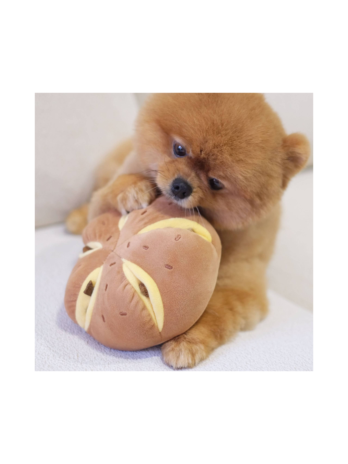 Cheesy Bread Nosework Toy