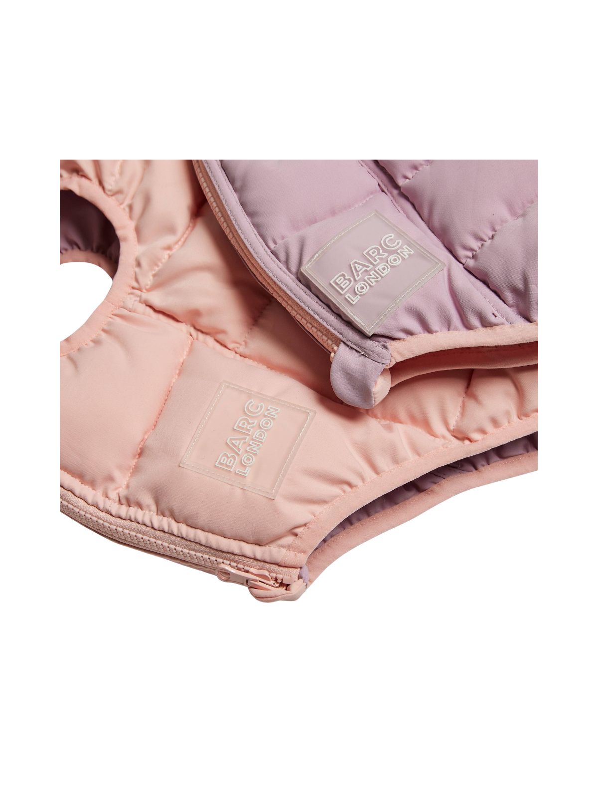 Pink & Lilac Dog Puffer Jacket – Reversible Warm Dog Coat