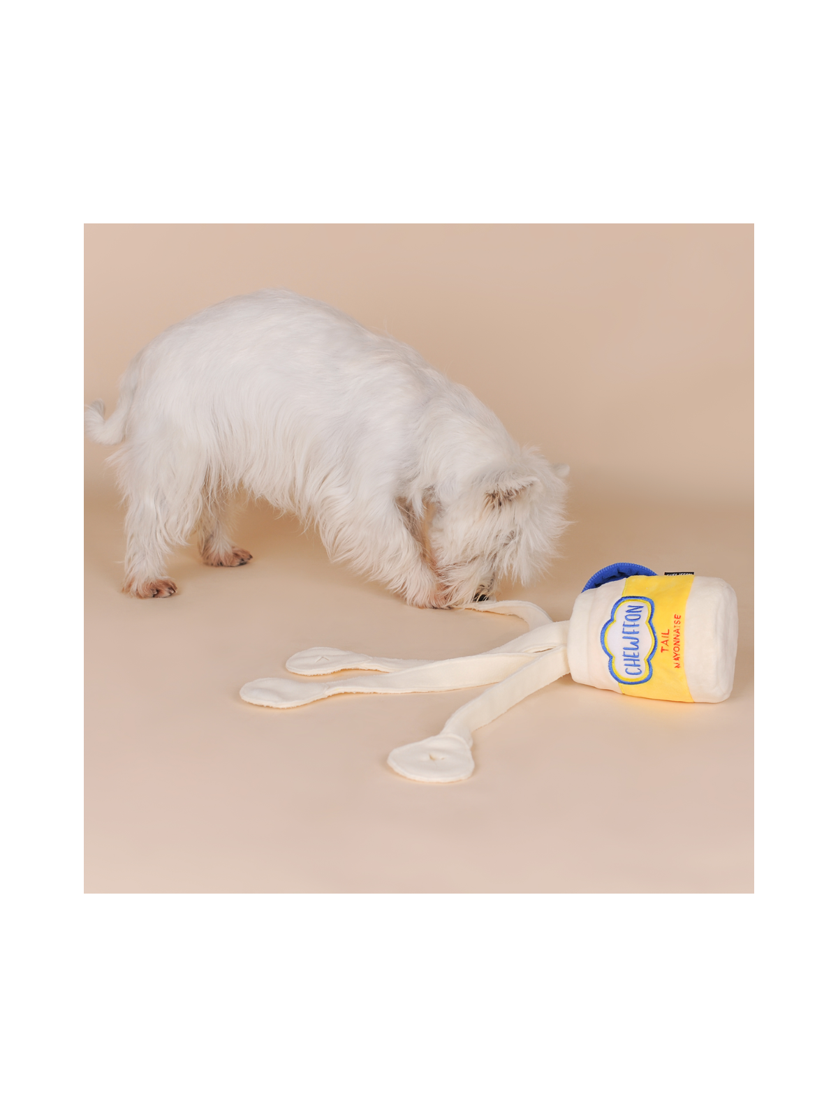 Mayo Jar Snuffle Puzzle Toy