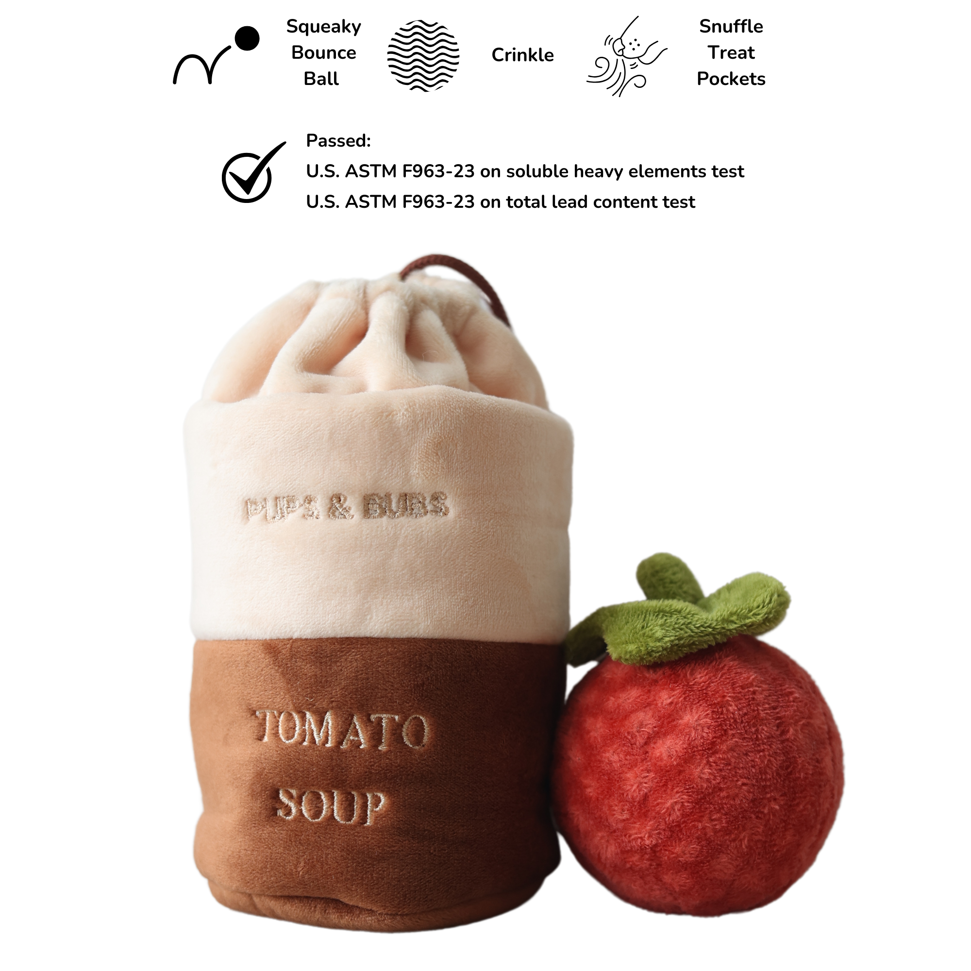 Tomato Soup Nosework Toy