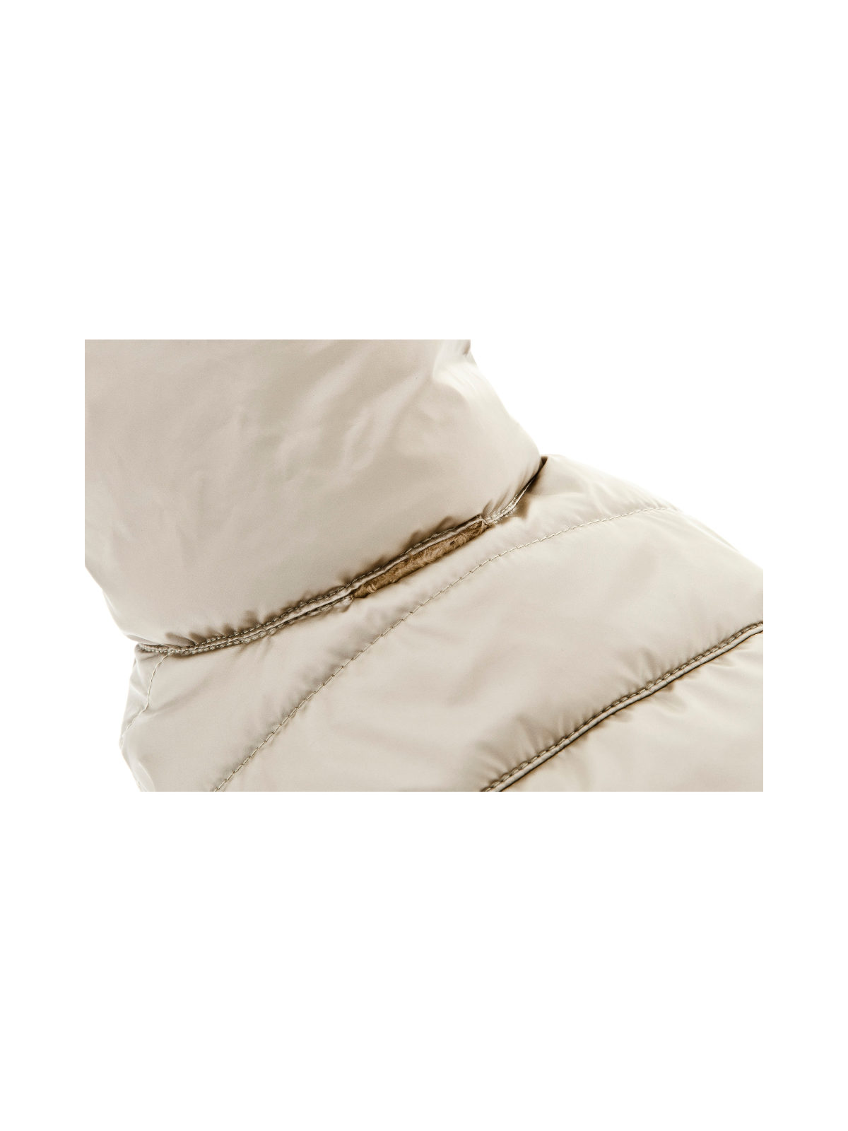 Cristallo Puffer Jacket – Beige