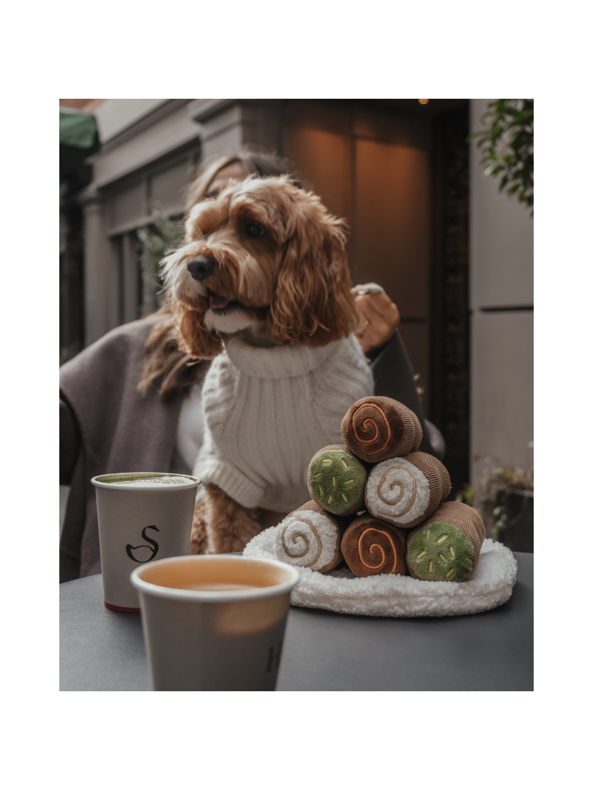 Cannoli Pyramid Interactive Dog Toy