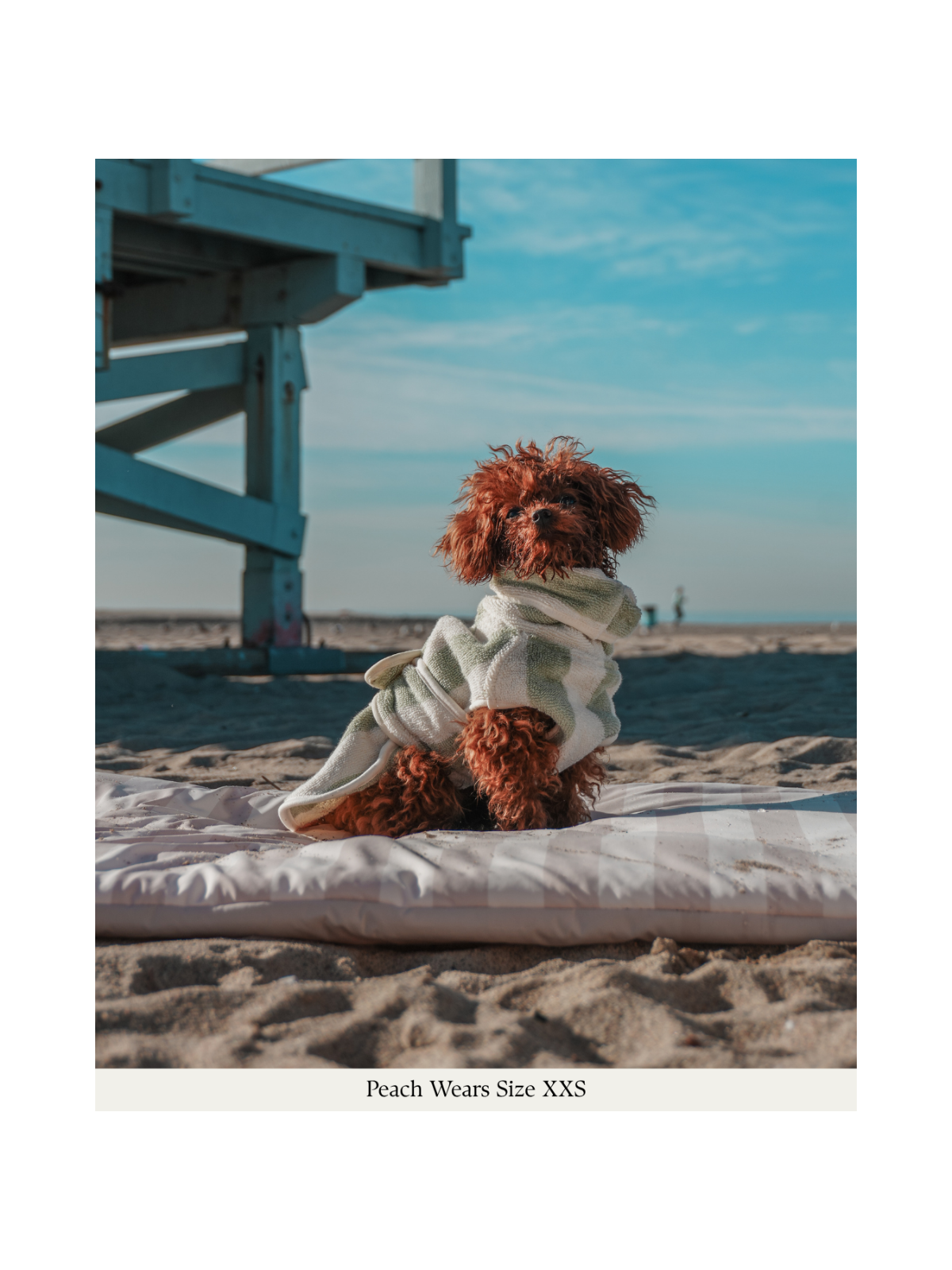 The Cosy Cloak Drying Robe – Matcha Stripe