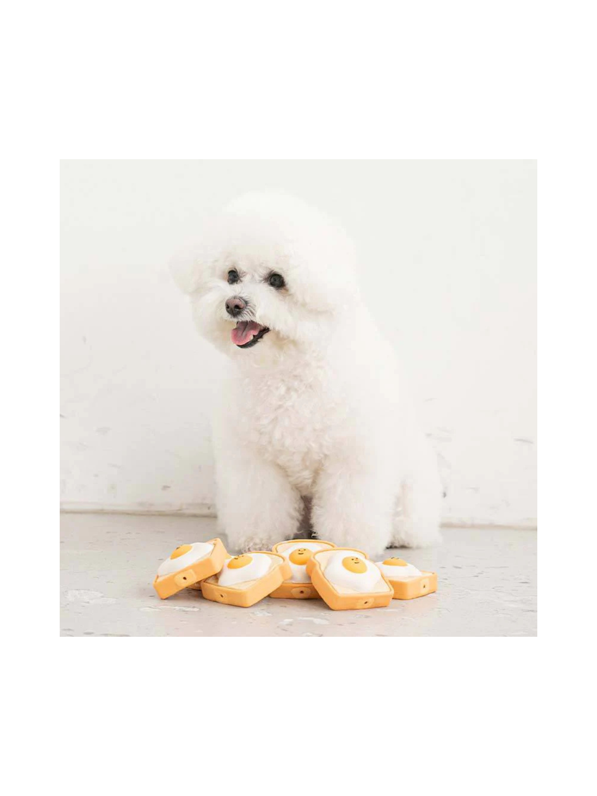 Egg Toast Latex Dog Toy