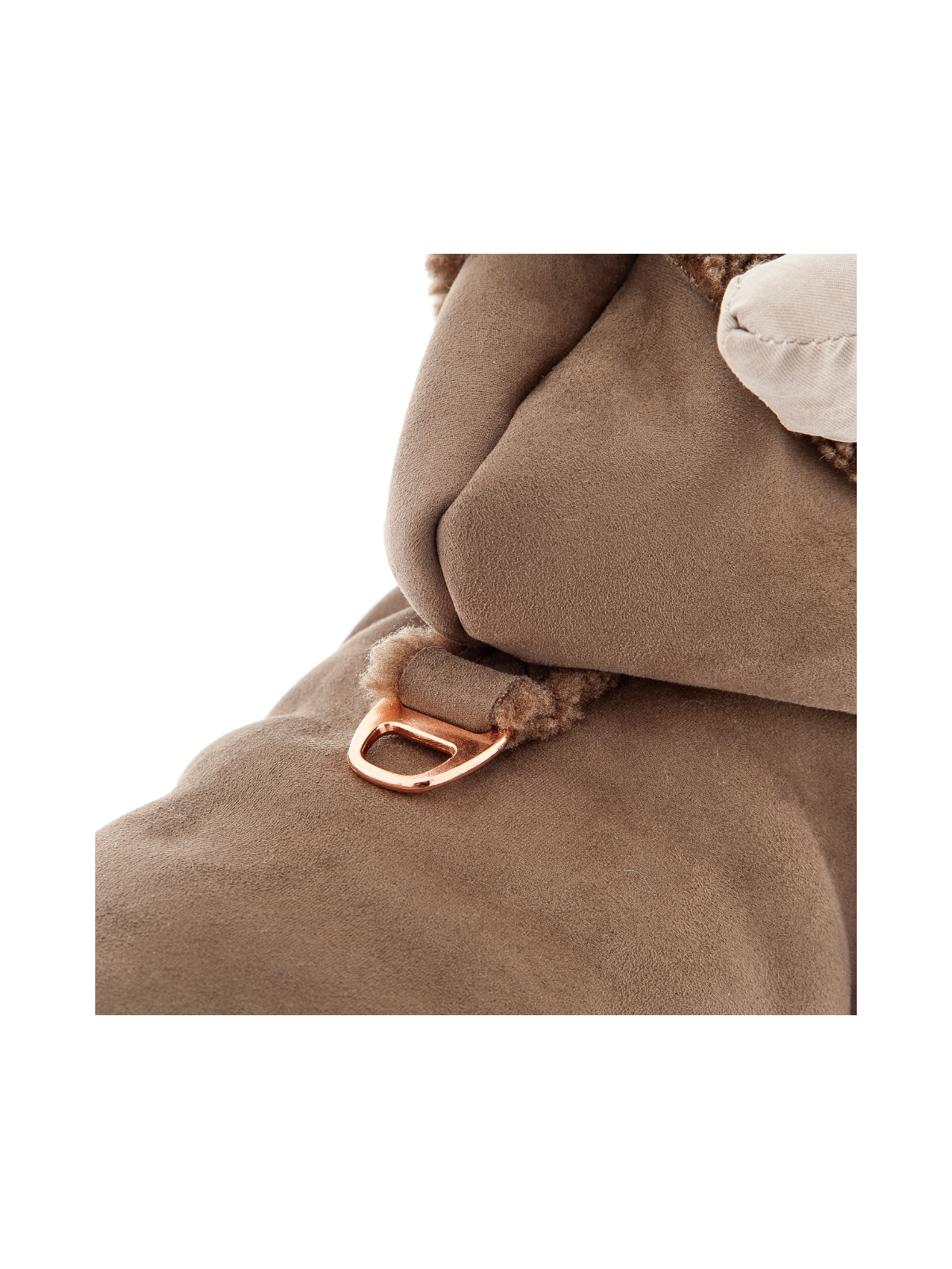 Poesia Shearling Dog Coat – Brown