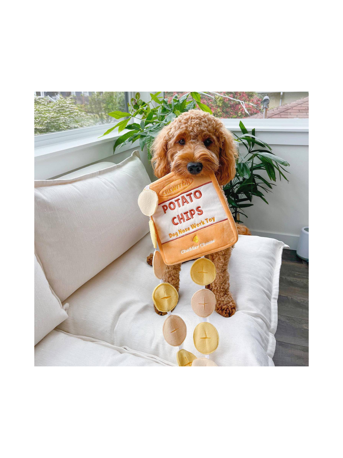 Rustle Potato Chips Dog Snuffle Toy