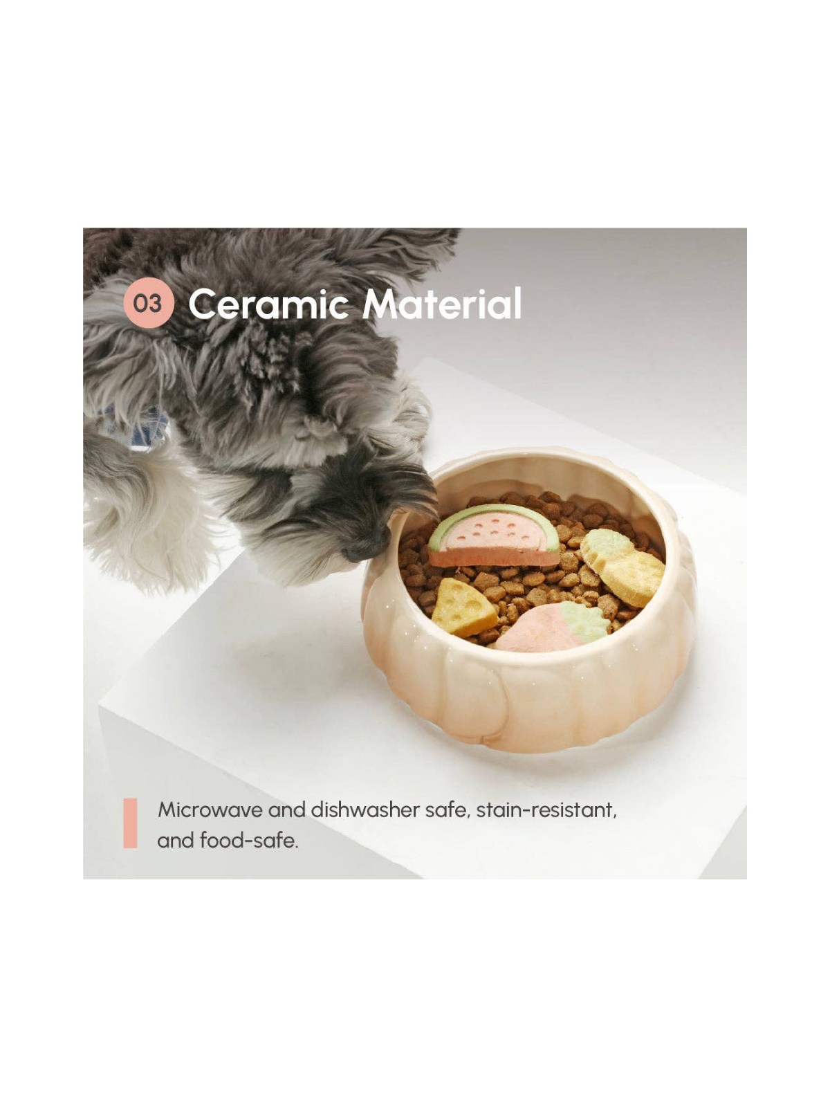 Puff Pet Bowl – Gradient Caramel