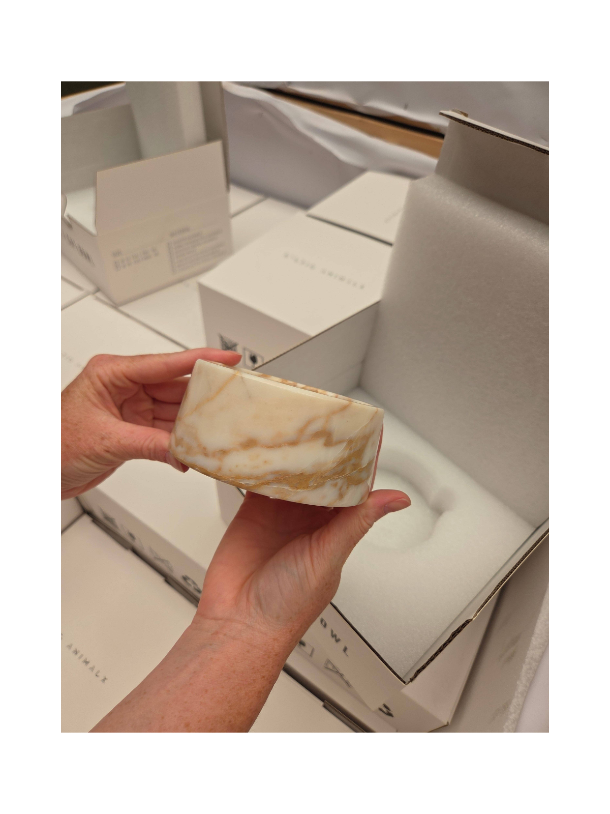 Marble Bowl – Calacatta Gold
