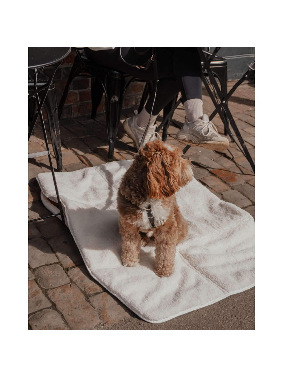 Quilted Settle Mat Tote – Marshmallow