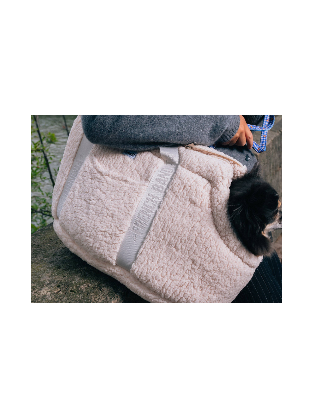 Sherpa Dog Carrier Bag - Cream