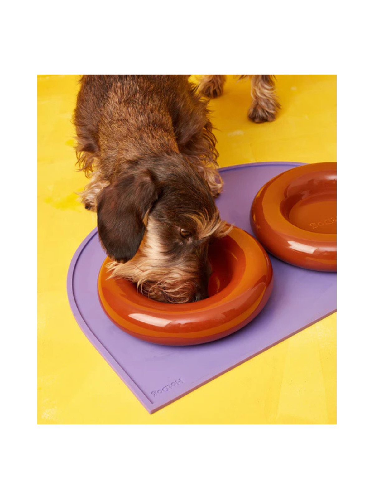 Ceramic Dog Bowl – Brown